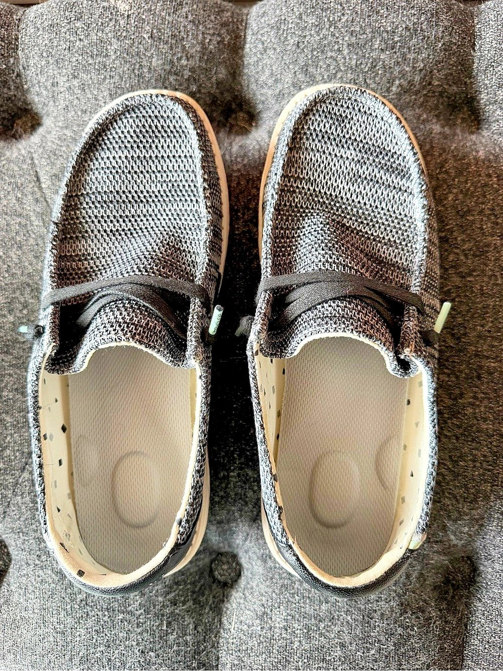 Hey Dude Wally Funk Mono Black & White Sneakers